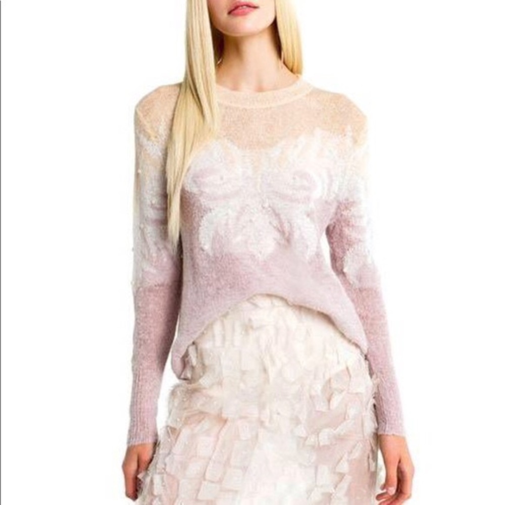 NWT Wildfox English Ivy Pearl Josephine Sweater